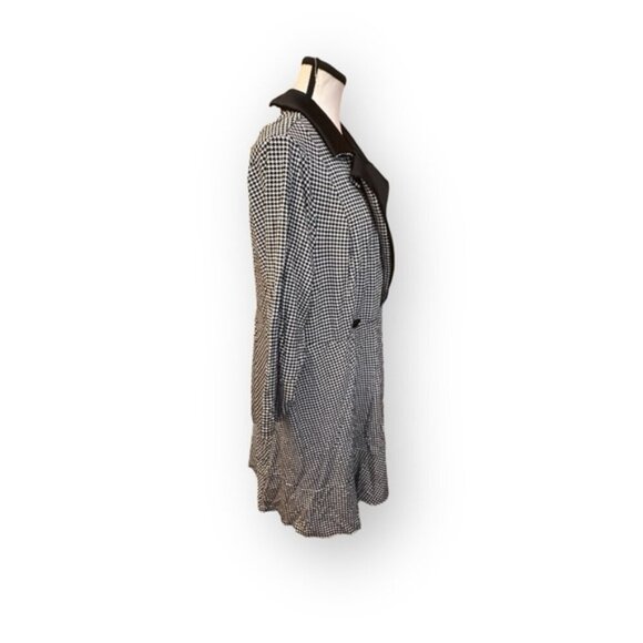 Women’s torrid 18 Houndstooth Mini Stretch Satin Tuxedo Dress XXL - Picture 7 of 16